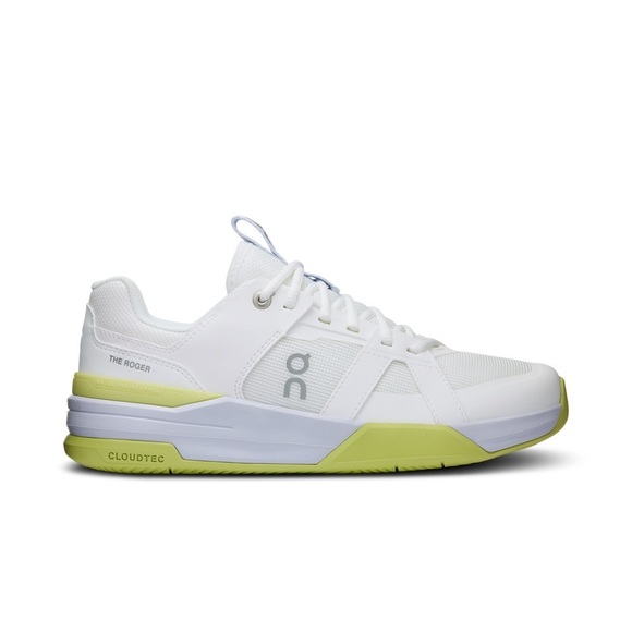 On Running Shoes - On‎ Running Roger Clubhouse White and Yellow Tennis Sneakers